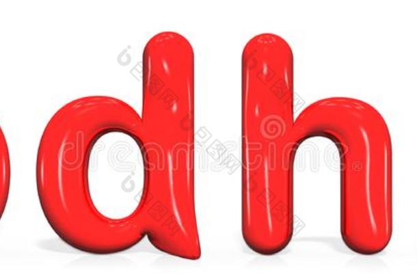 有光泽的红色的颜料信英语字母表的第2个字母,英语字母表中的第四个字母,英语字母表的第8个字母,英语字母表的第11个字母<strong>小写字母</strong>关