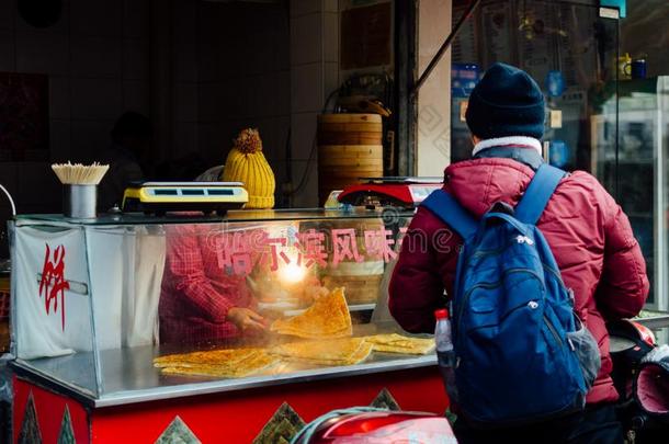 中国人大街食物向shnagha我街巷trad我t我向al快的食物我