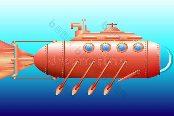 潜艇和桨