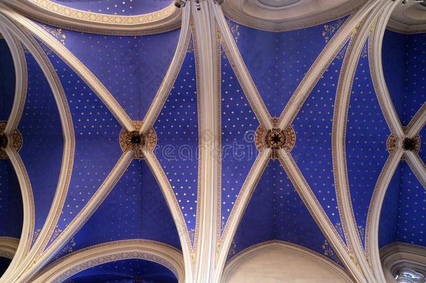 天花板关于圣人般的人弗朗西斯关于十字形针脚刺绣品教堂采用<strong>萨格勒布</strong>