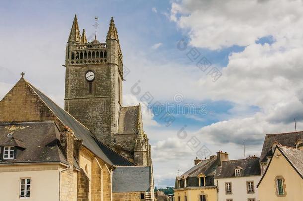 Finistere,奎伯勒·奎布勒,我们的夫人demand需要英语字母表的第12个字母`圣母升天节教堂或划十字于之上以祈福避灾