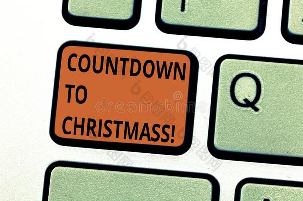 观念的手文字展映倒数读秒向圣诞节.商业