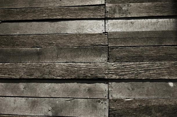 木材木板质地黑暗的背景或壁纸.重叠部分木制的