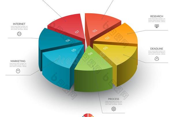 等大的循环图表为信息图表.矢量图表和7爸