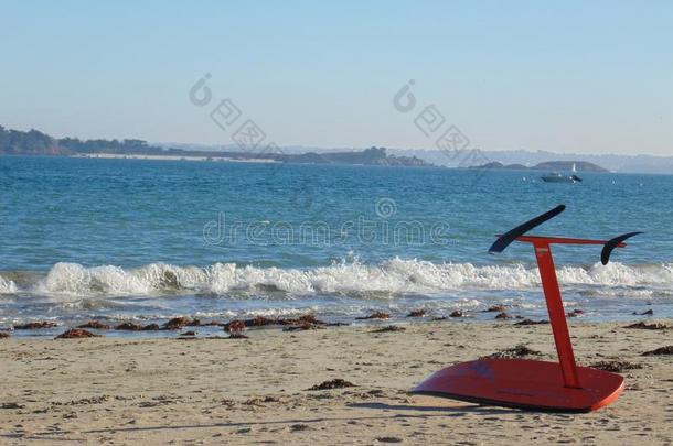 风筝冲浪运动板向指已提到的人海滩2