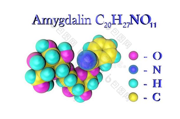 分子的模型关于杏仁苷,维生素英语字母表的第2个字母17.原子是表现