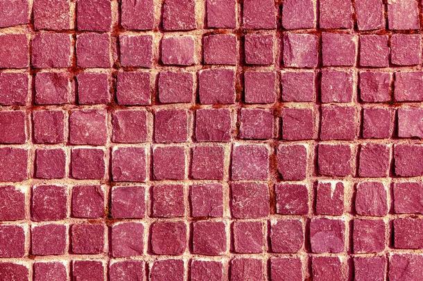 黑的红色的粉红色的板岩墙质地背景石头墙瓦片老的