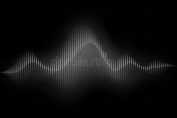 声音波浪.抽象的音乐脉搏背景.听觉的嗓音节奏