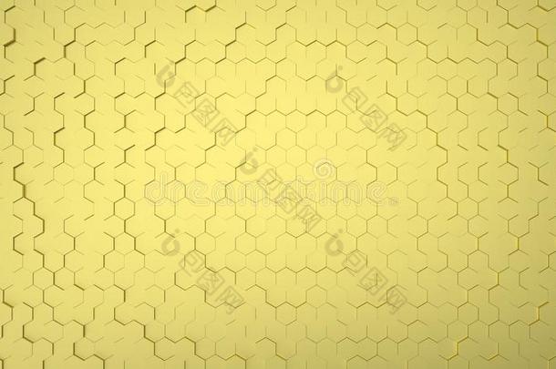 几何学的六角形的抽象的金背景表面和六角形包图企业站