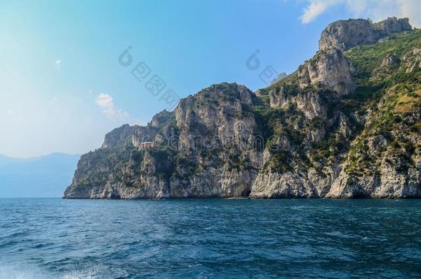 岩石和海.阿马尔菲海岸采用<strong>意大利</strong>