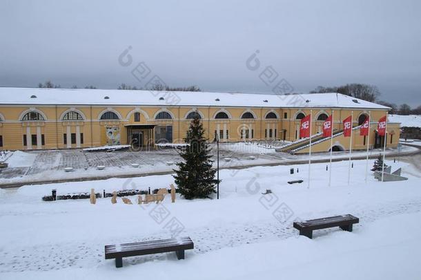 陶格夫匹尔斯,拉脱维亚,欧洲.陶格夫匹尔斯斑点罗思科艺术中心采用