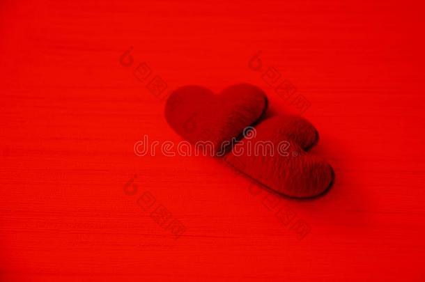 情人一天爱心浪漫的观念对红色的心装饰