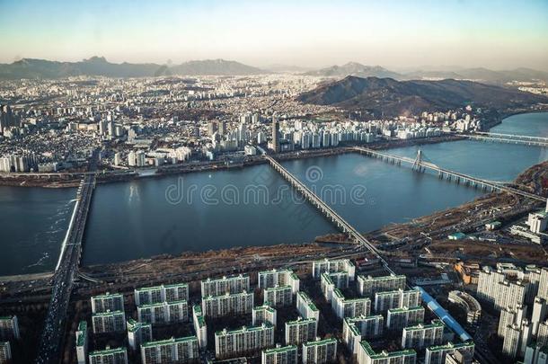 空气的看法城市风光照片关于首尔,南方朝鲜.空气的看法扁鲨英语字母表的第20个字母