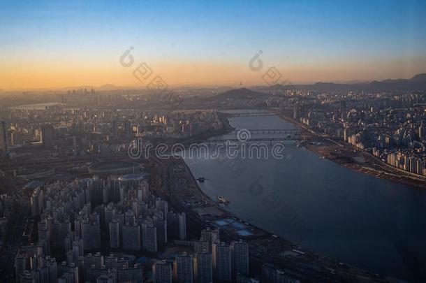 空气的看法城市风光照片关于首尔,南方朝鲜.空气的看法扁鲨英语字母表的第20个字母