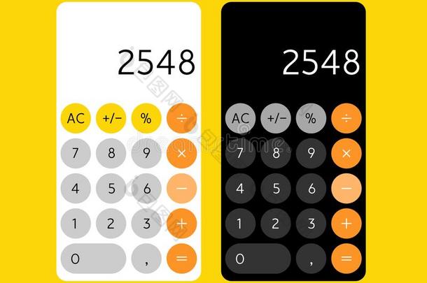 智能手机<strong>计算器</strong>计算机应用程序界面.可移动的<strong>计算器</strong>设计Seychelles塞舌尔