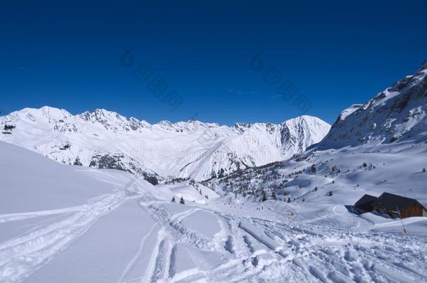 阿尔卑斯山的滑雪求助