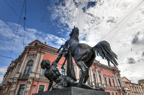 马驯服手-阿尼科夫桥-圣人般的人彼得斯堡,俄罗斯帝国
