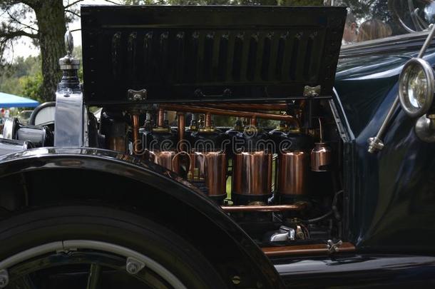 酿酒的汽车磨光的铜发动机
