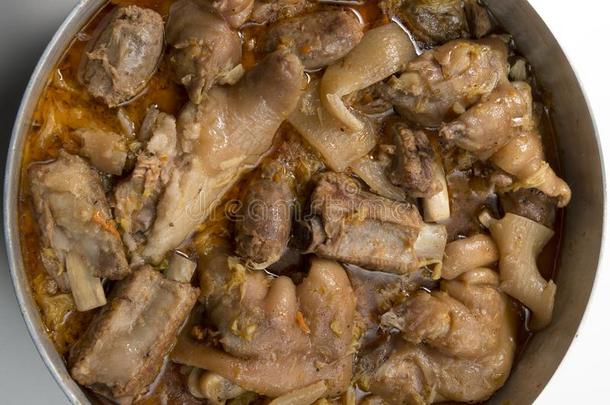 卡索乌拉盒子里的罐头猪肉肉采用一c一sserole