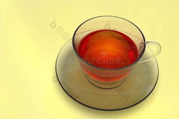 num.一茶水杯子,透明的玻璃,向光背景