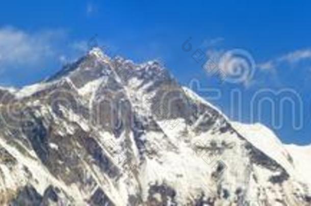 登上珠穆朗玛峰,洛子峰,尼泊尔喜马拉雅山脉山
