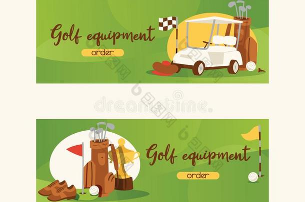 高尔夫球矢量高尔夫球手运动装和高尔夫球为演奏采用高尔夫球运动