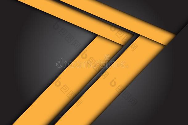 抽象的黄色的矢速度方向向黑暗的灰色的设计现代的