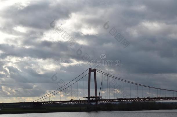 桥越过<strong>德国</strong>的河莱茵河
