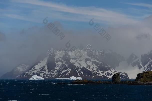 美丽的<strong>南极</strong>的<strong>风景</strong>和冰山和山