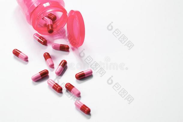 医药品抗生素药丸医学.富有色彩的抗菌剂