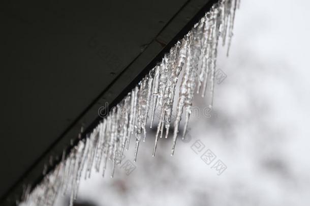 圈子后的严寒的雨天气现象