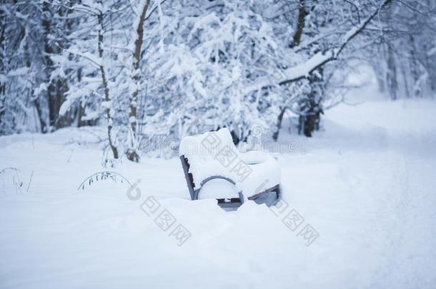 <strong>被</strong>雪<strong>困住</strong>的长凳在近处指已提到的人森林