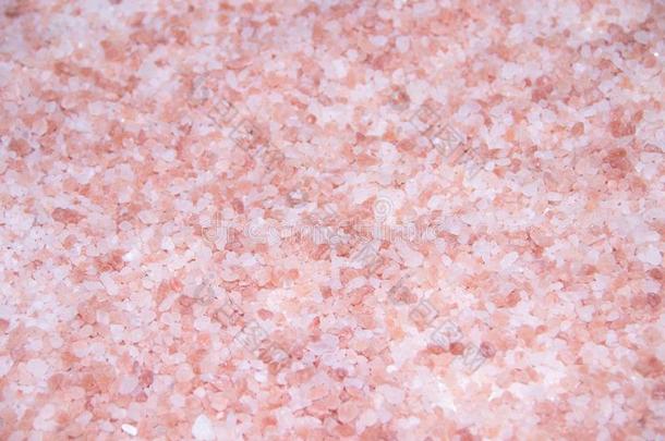 质地海粉红色的盐.有用的休闲健身中心处理.粉红色的盐小颗粒