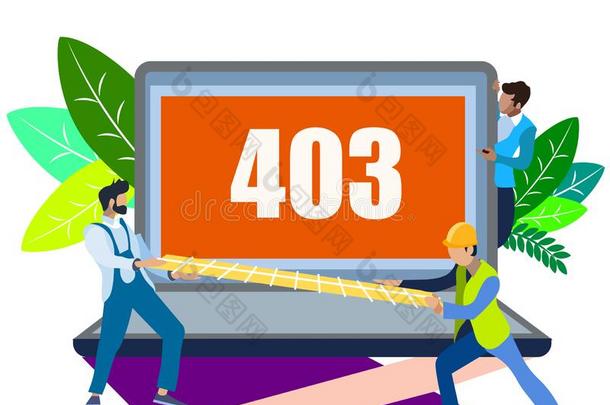 错误403.采用极简抽象艺术的方式.平的等大的矢量illustrati