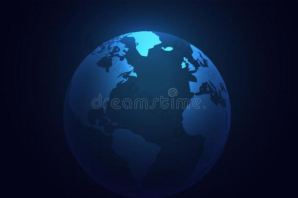 蓝色地球行星世界背景