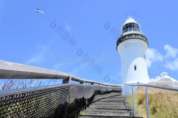 拜伦湾灯塔守望新的南方条痕,澳大利亚