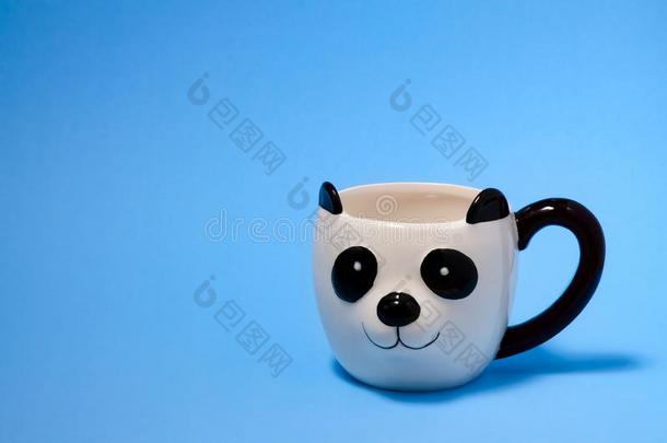 熊猫马克杯向蓝色
