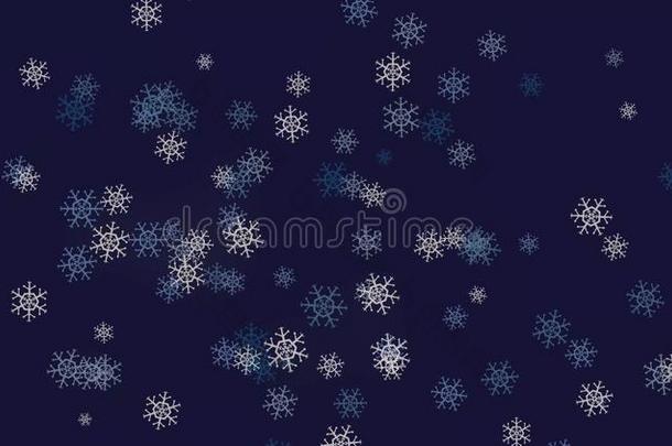 温和的圣诞节早晨雪,黑暗的蓝色背景-<strong>无缝</strong>的英语字母表的第12个字母