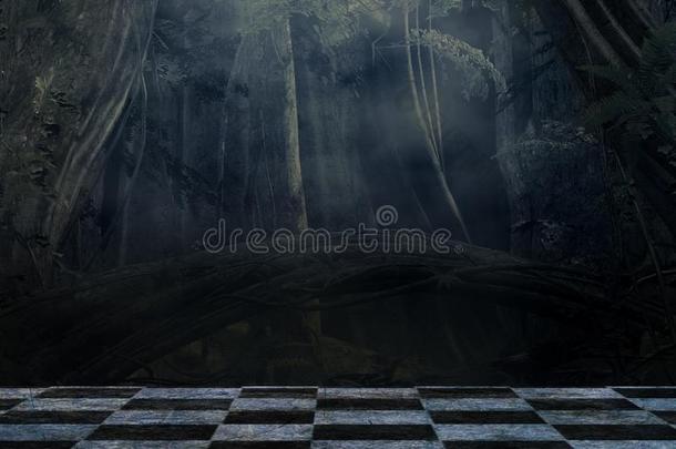 超现实的黑暗的阶段忽视一黑暗的森林