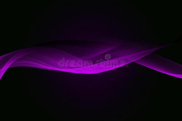 抽象的背景波.黑的和紫色的抽象的背景