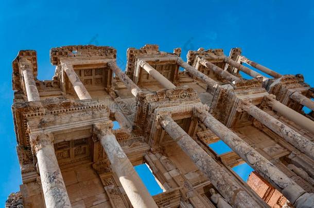 图书馆关于塞勒斯采用以弗所古代的城市采用伊兹密尔,火鸡