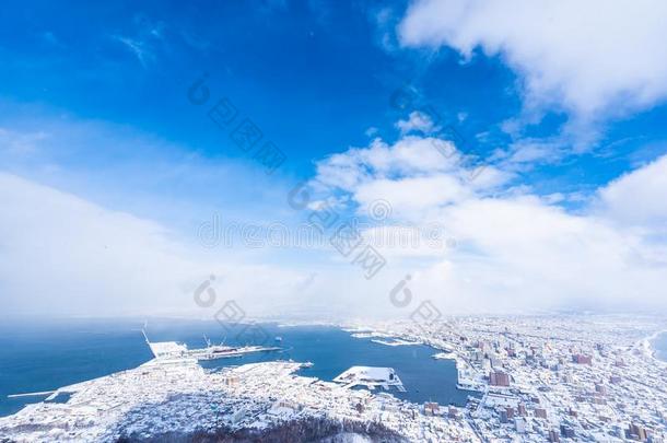 美丽的风景和城市风光照片从山函馆为厕所