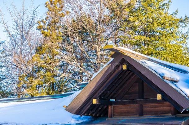 美丽的建筑学建筑物庙关于北海道圣地采用精力