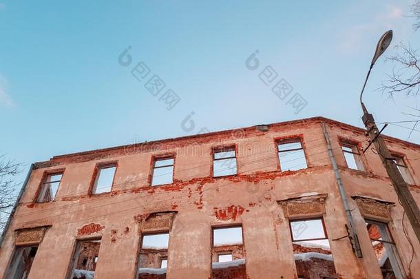 老的建筑学的建筑物.老的毁灭的建筑学的建筑物.Argentina阿根廷