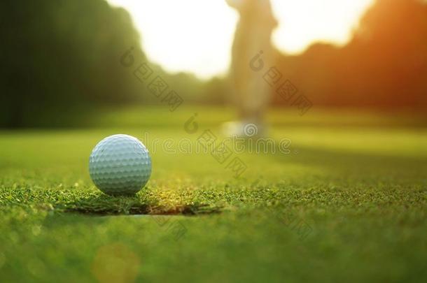 高尔夫球手是放置高尔夫球采用指已提到的人even采用g高尔夫球课程高尔夫球背格洛