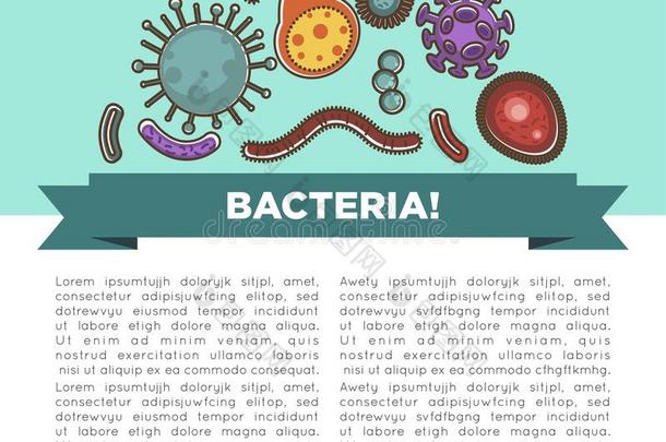病毒医学的海报为病毒的和细菌学科学关于medicine医学