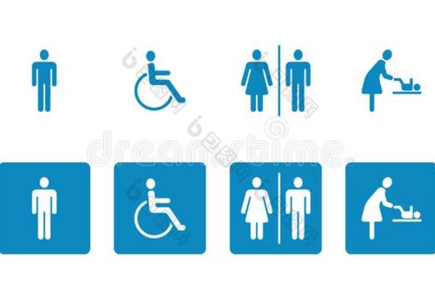 厕所&厕所象形文字-图标集