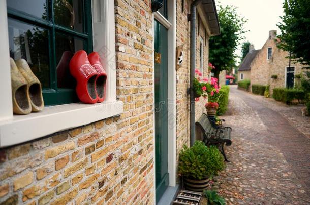 浪漫的小巷采用荷兰Netherlands.荷兰的正式名称为尼德兰王国村民