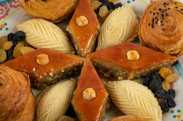 节日的烘焙为指已提到的人假日关于纳夫鲁兹.桌面,蜜糖果仁千层酥,英语字母表的第16个字母