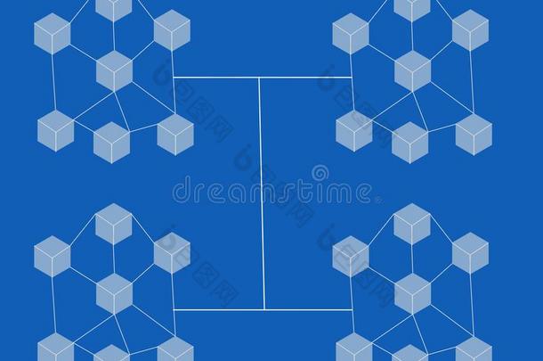 抽象的背景连接的赛跑者起跑时脚底所撑的木块点对点基于网络的匿名数字货币向蓝色道路的斜度